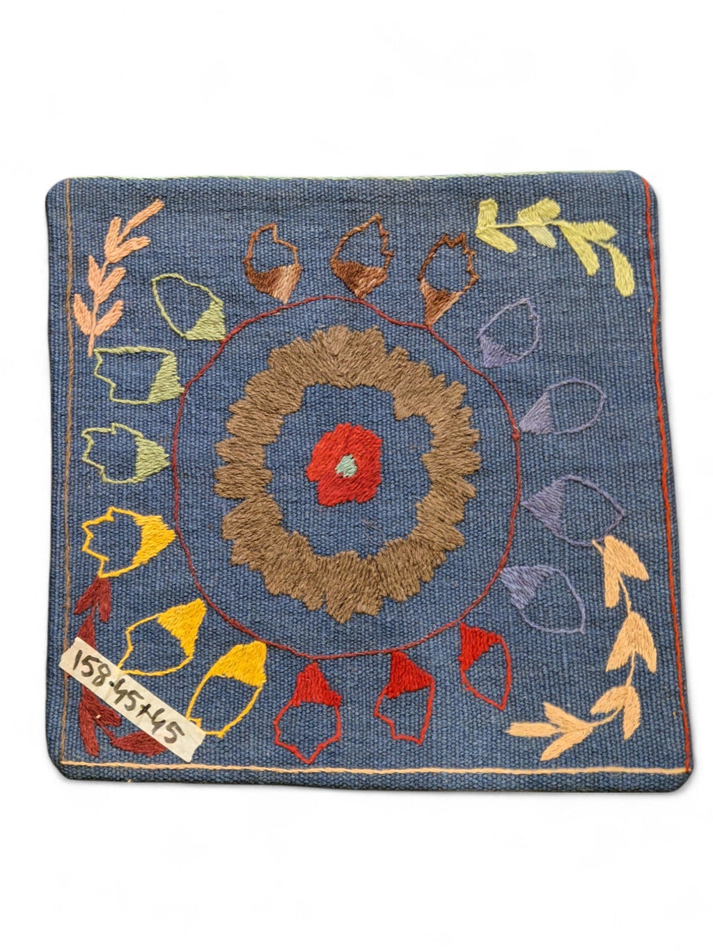 Suzani Hand Embroidered Cushion Cover - 45 x 45 cm