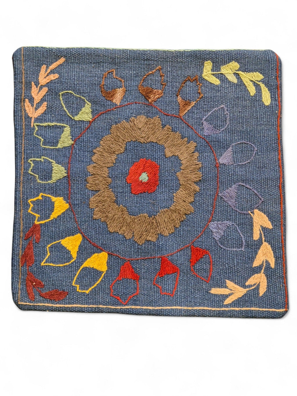Suzani Hand Embroidered Cushion Cover - 45 x 45 cm