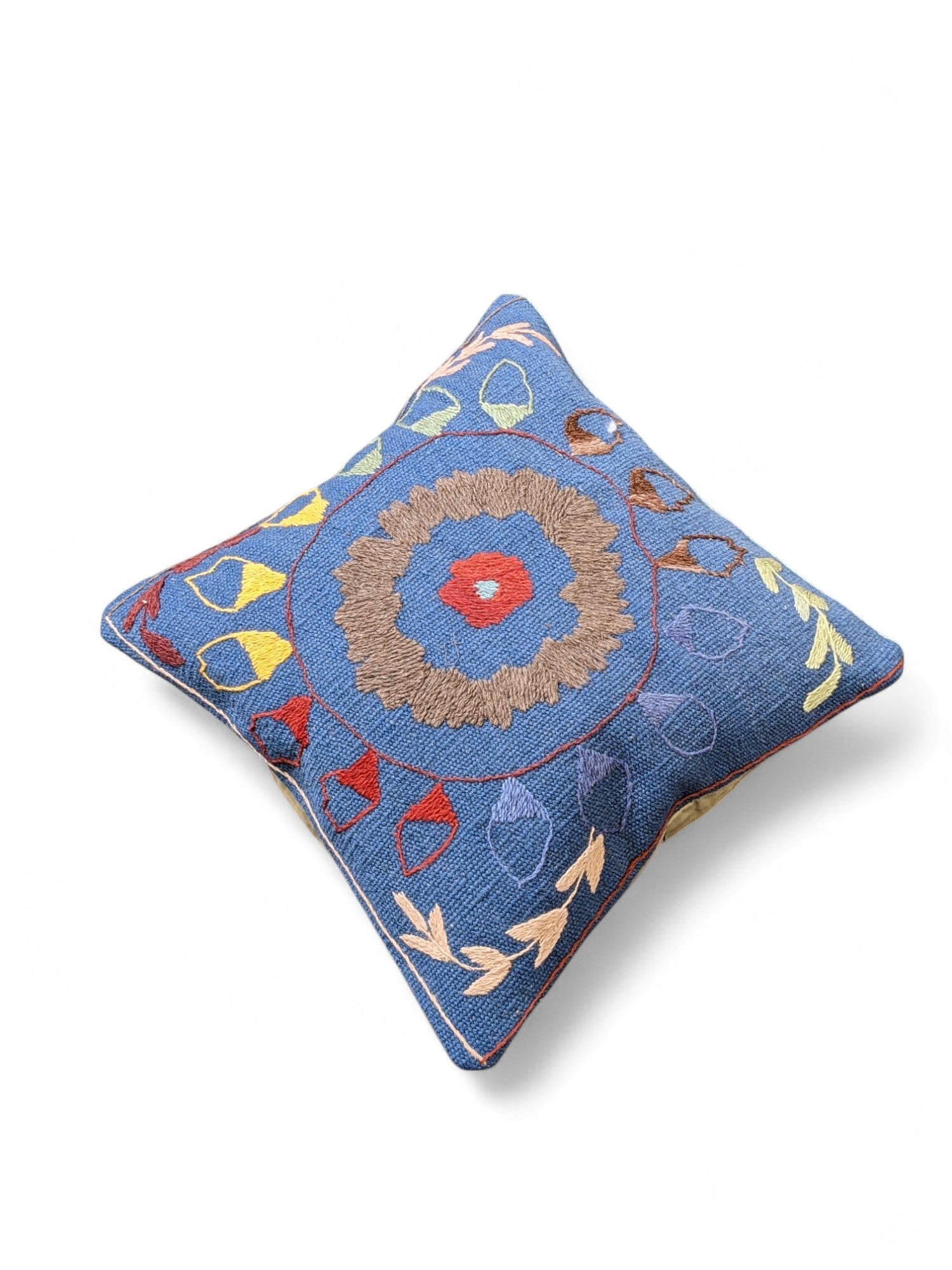 Suzani Hand Embroidered Cushion Cover - 45 x 45 cm