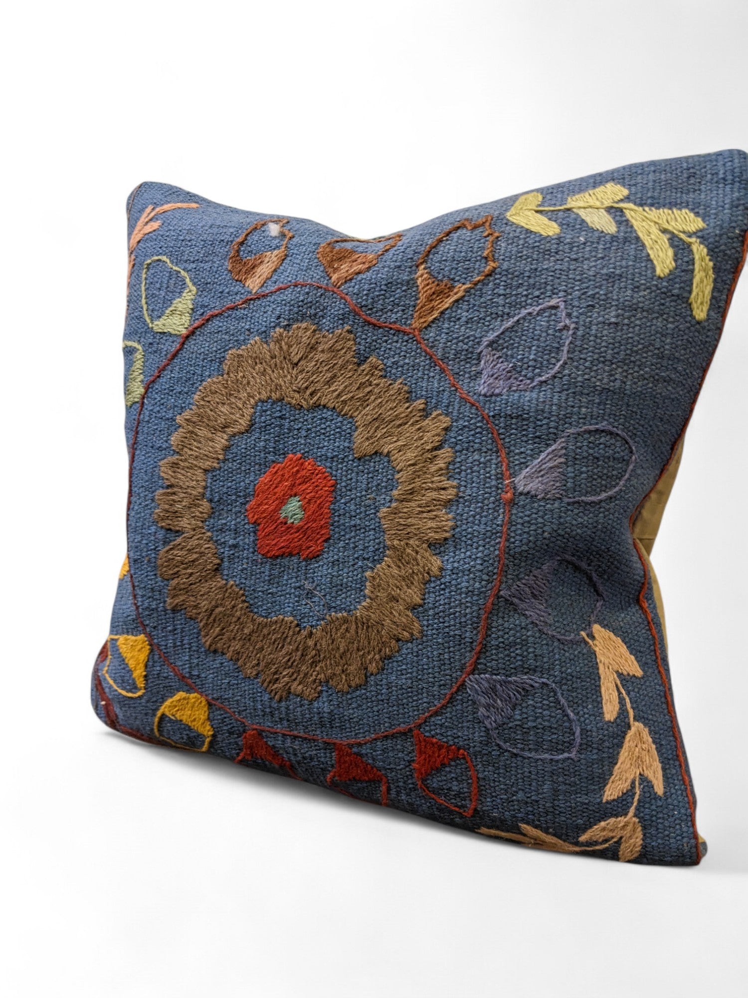 Suzani Hand Embroidered Cushion Cover - 45 x 45 cm