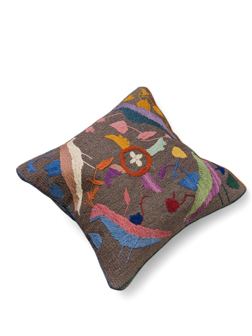 Suzani Hand Embroidered Cushion Cover - 45 x 45 cm