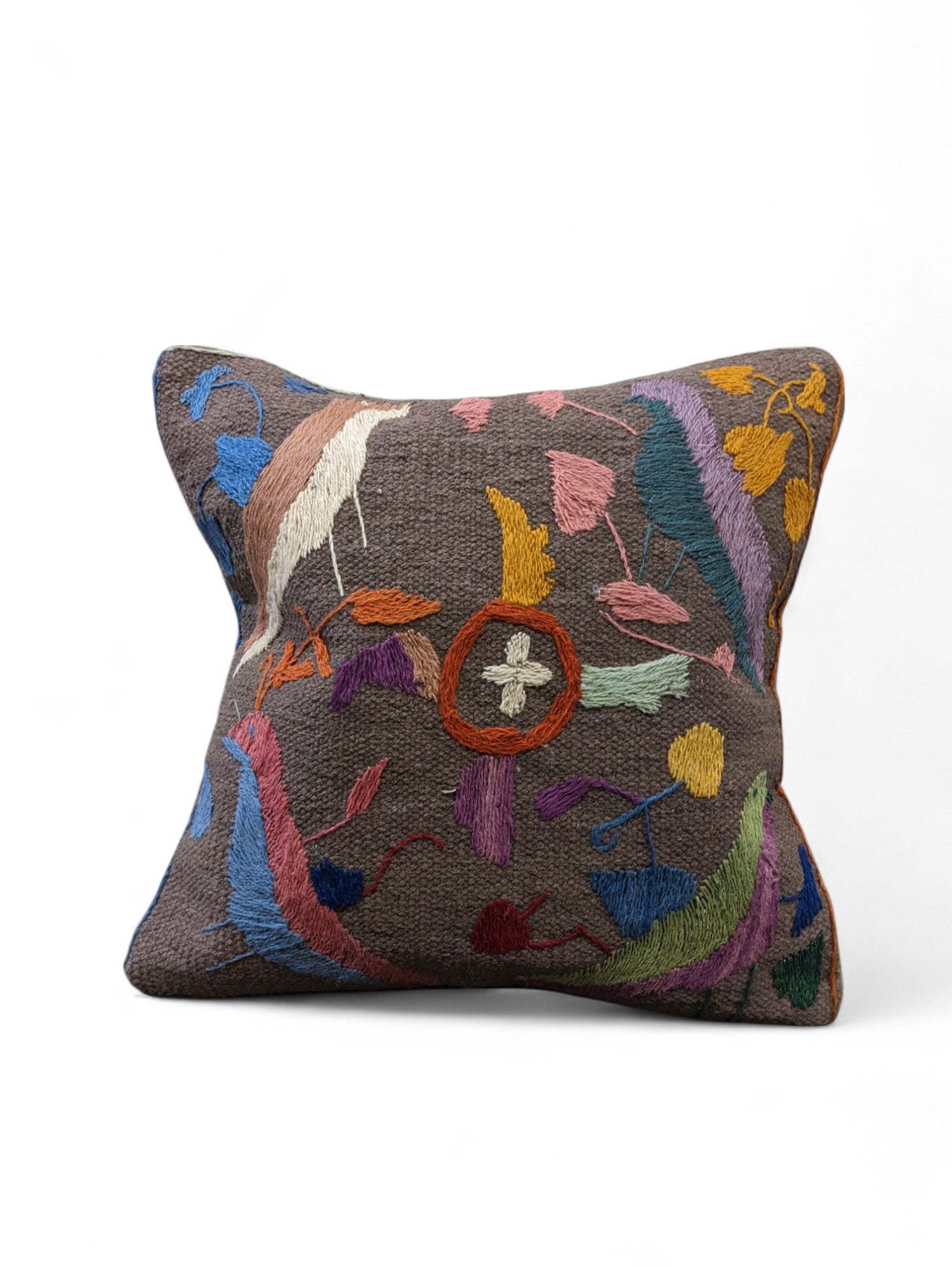 Suzani Hand Embroidered Cushion Cover - 45 x 45 cm