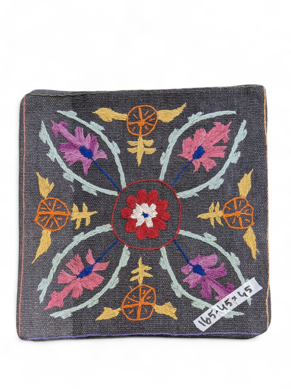Suzani Hand Embroidered Cushion Cover - 45 x 45 cm