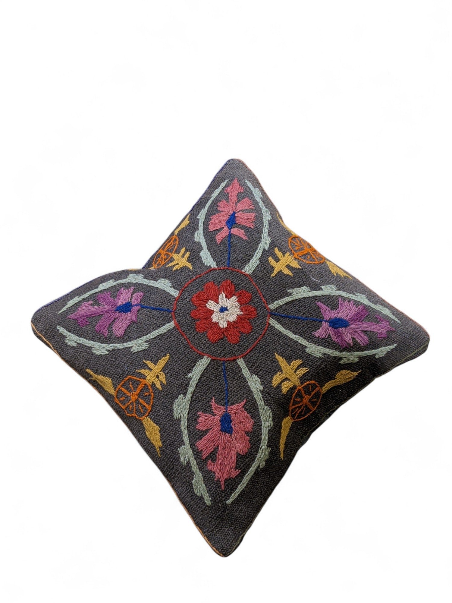 Suzani Hand Embroidered Cushion Cover - 45 x 45 cm