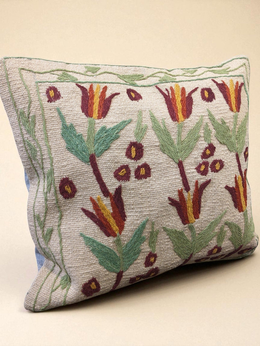 Suzani Hand Embroidered Cushion Cover - 45 x 45 cm