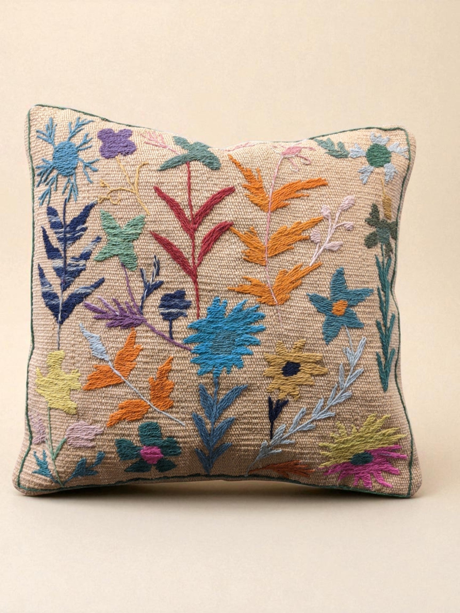 Suzani Hand Embroidered Cushion Cover - 45 x 45 cm