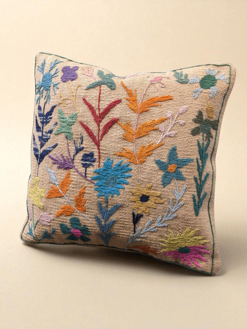 Suzani Hand Embroidered Cushion Cover - 45 x 45 cm