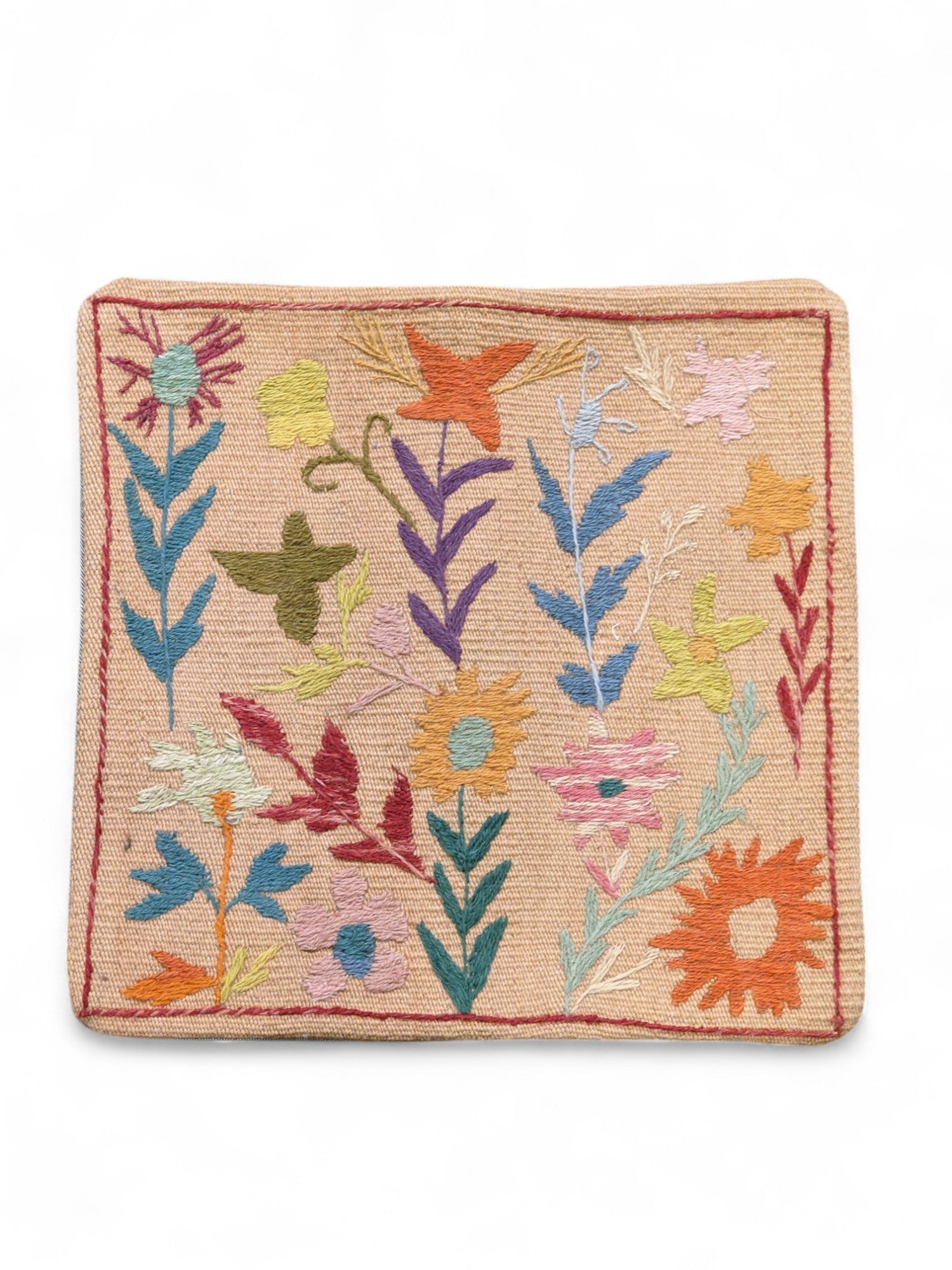 Suzani Hand Embroidered Cushion Cover - 45 x 45 cm