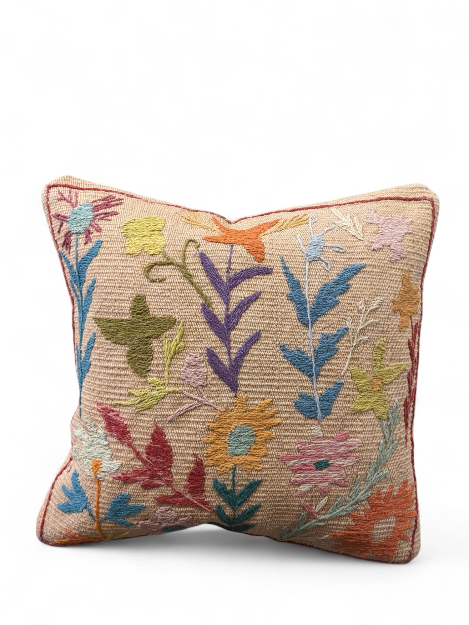 Suzani Hand Embroidered Cushion Cover - 45 x 45 cm
