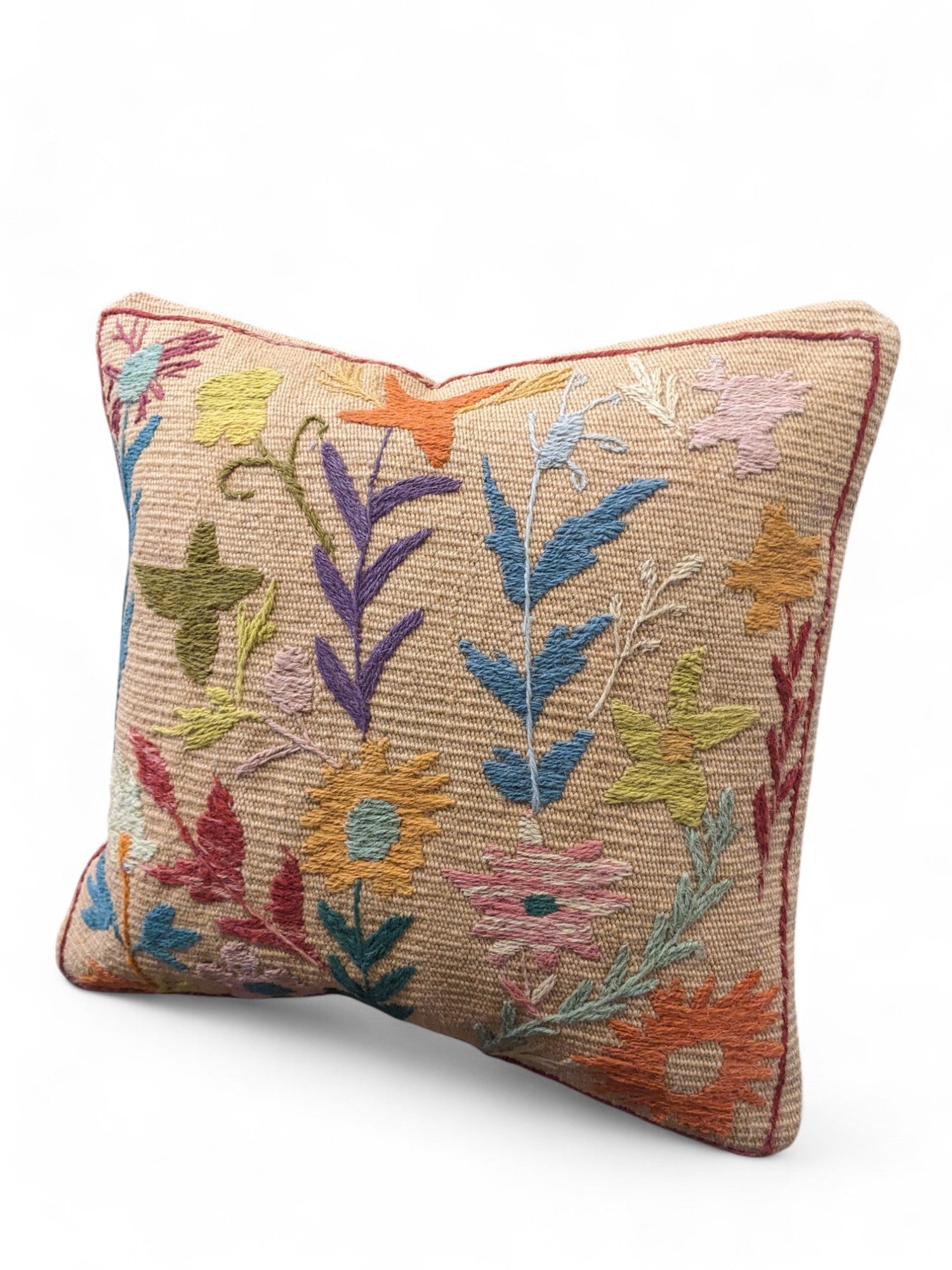 Suzani Hand Embroidered Cushion Cover - 45 x 45 cm
