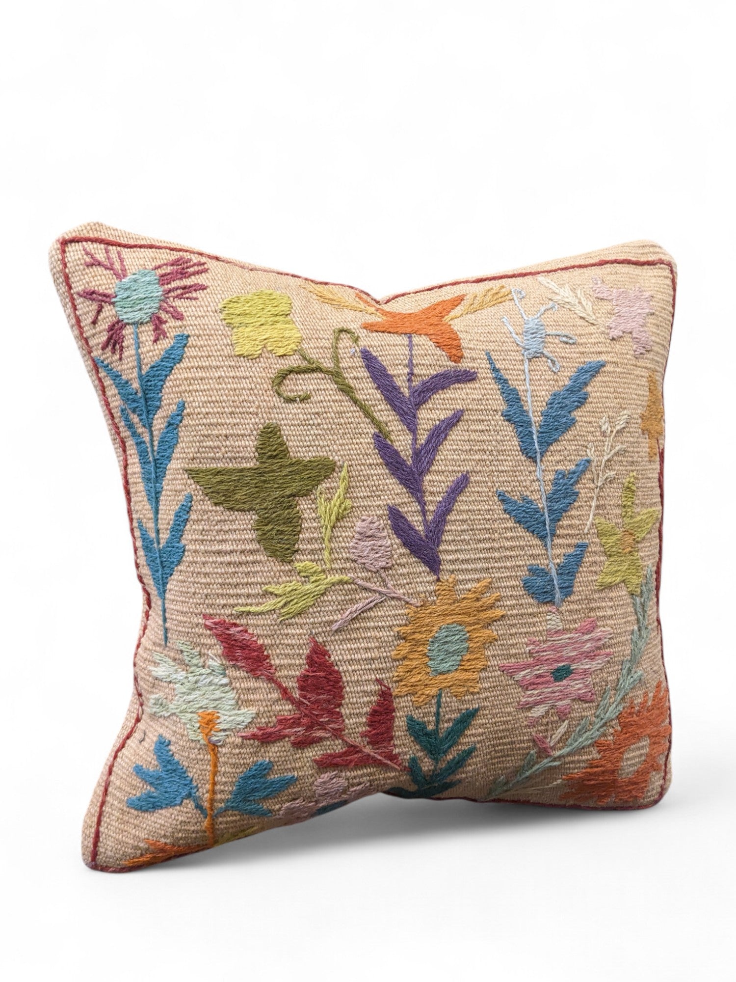 Suzani Hand Embroidered Cushion Cover - 45 x 45 cm