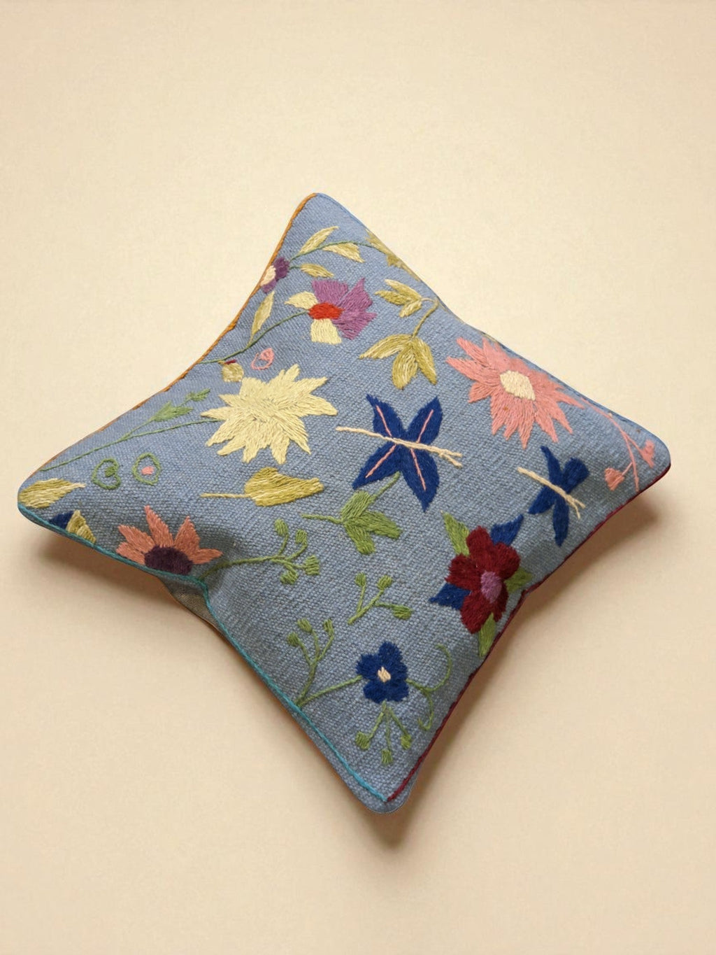 Suzani Hand Embroidered Cushion Cover - 45 x 45 cm