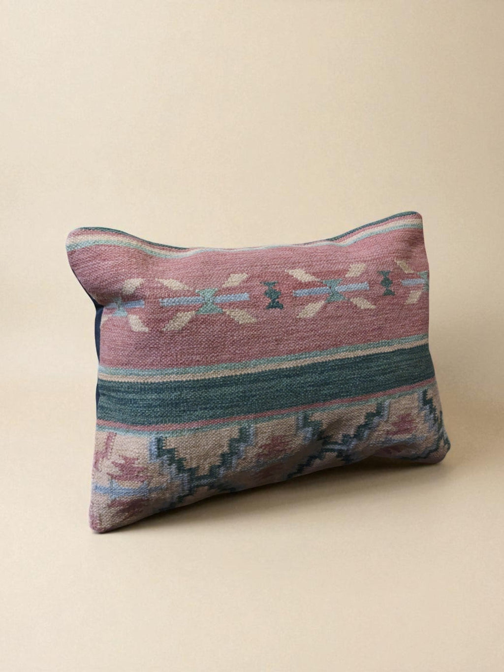 Turkish Kilim Vintage Cushion Cover - 58 x 40 cm