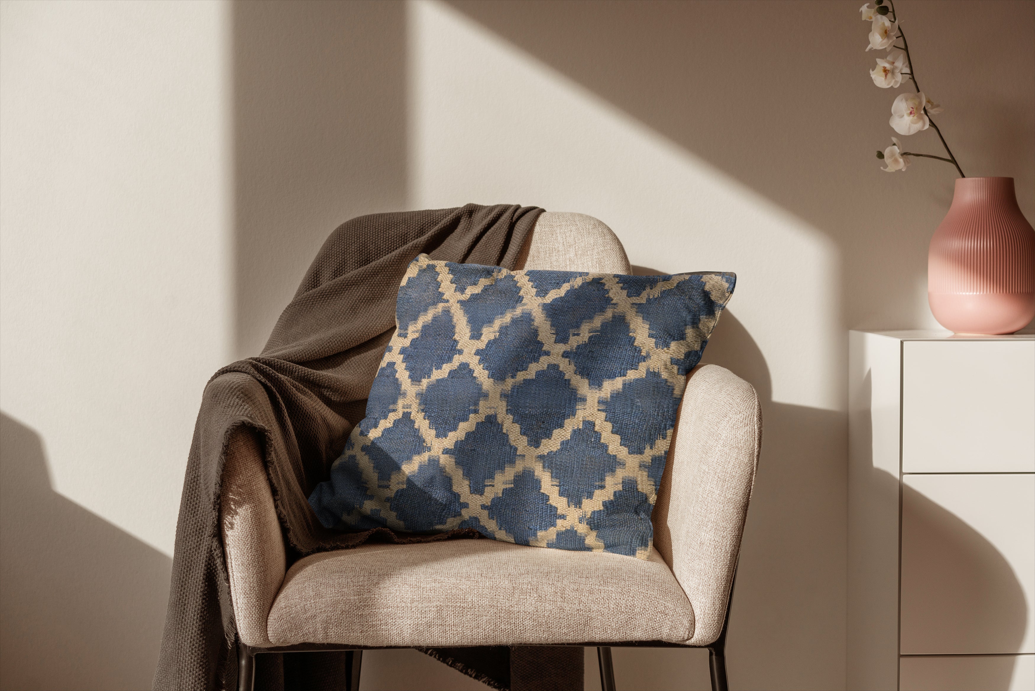 Ikat Kilim Cushion Cover - 45 x 45 cm