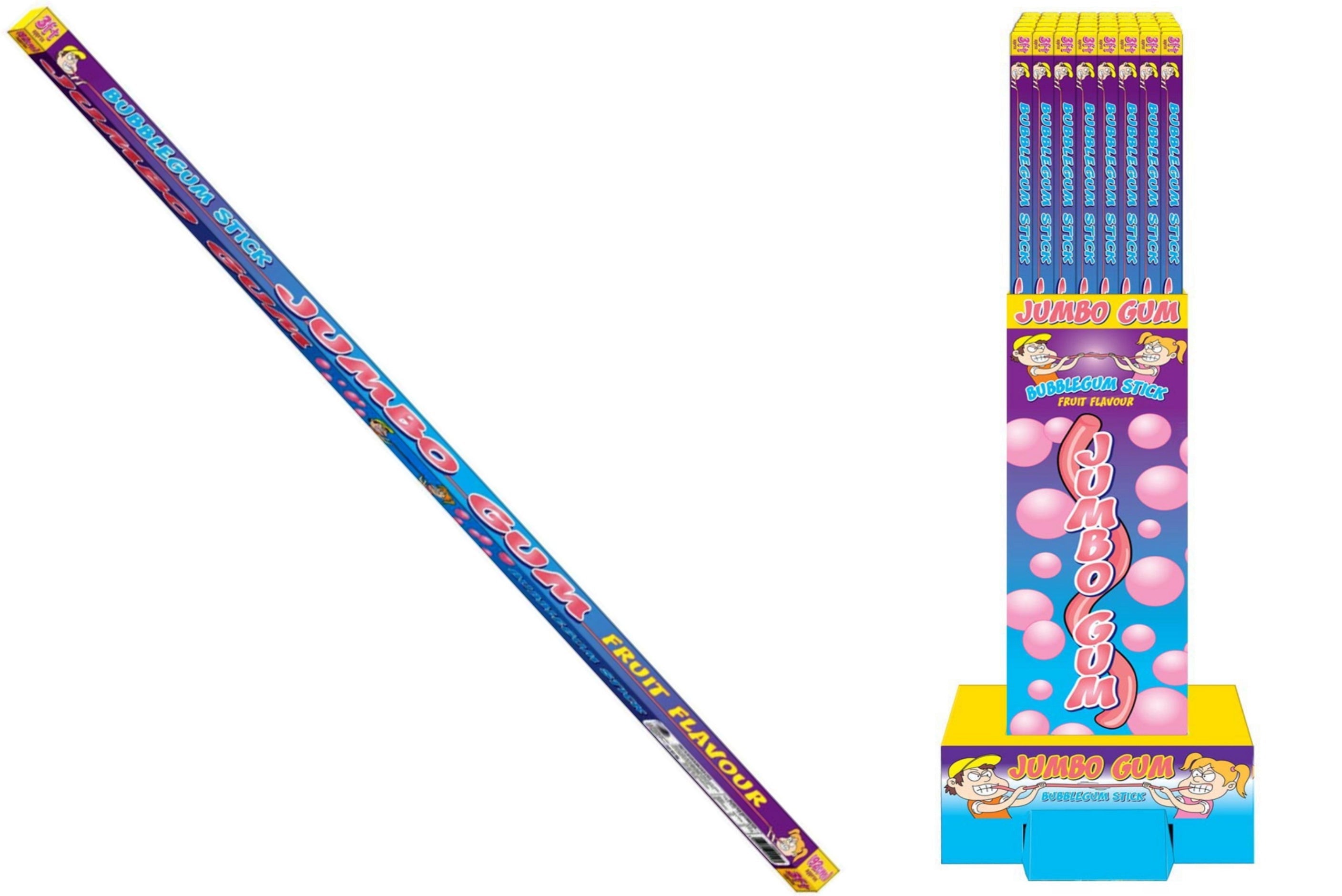 Snaps Bubble Gum Long Stick - 85g Bulk Chewing Gum Confectionery