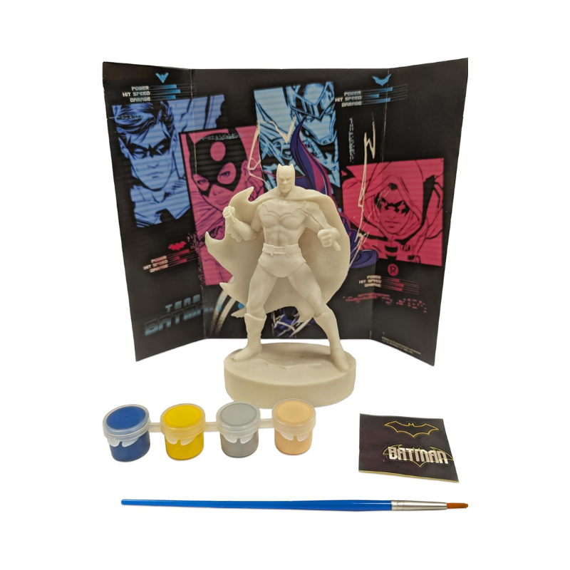 PoundFun Batman Paint Your Own Figure - DC Superhero DIY Craft Kit