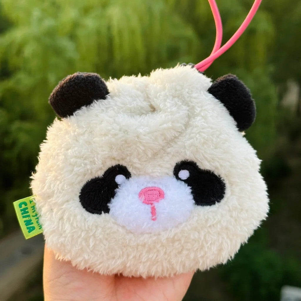 LuLuFun Studio Panda Soft Bag – Handmade Polar Fleece Plush Purse