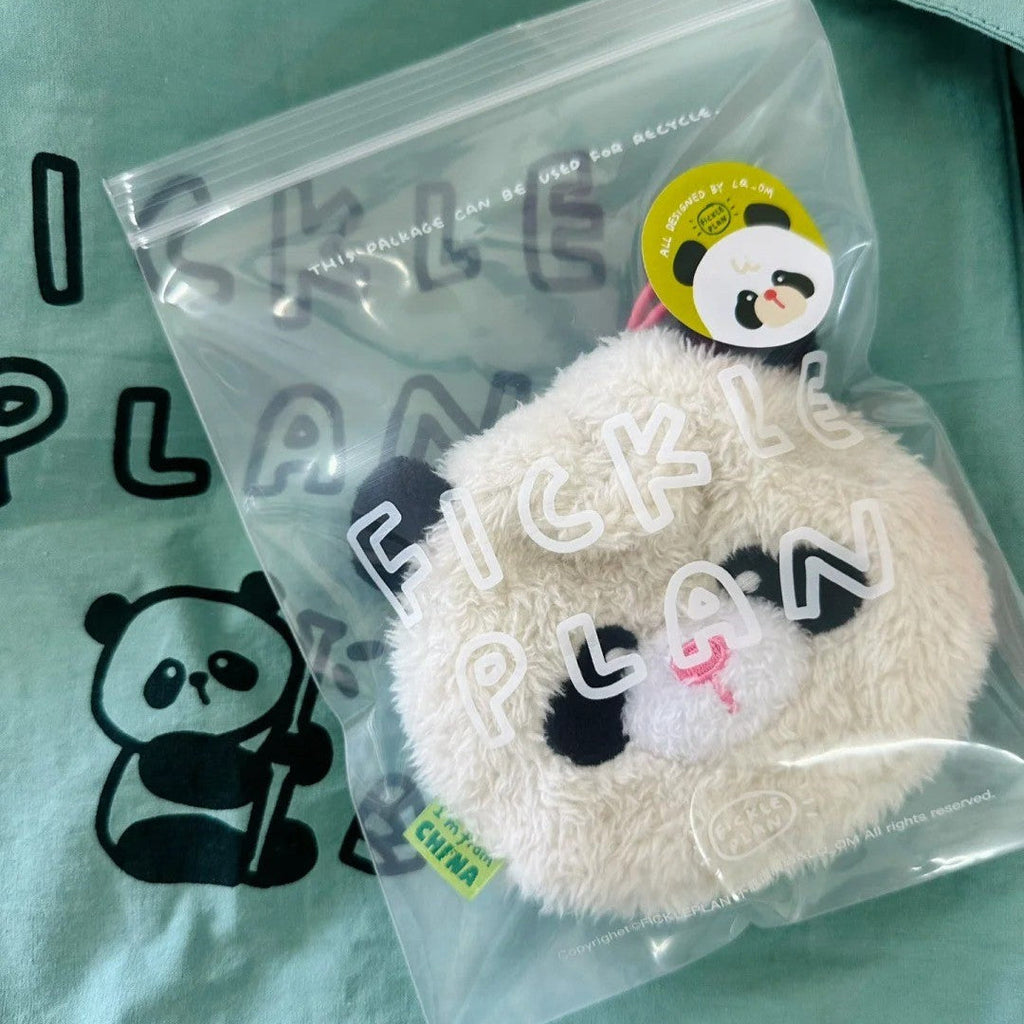 LuLuFun Studio Panda Soft Bag – Handmade Polar Fleece Plush Purse