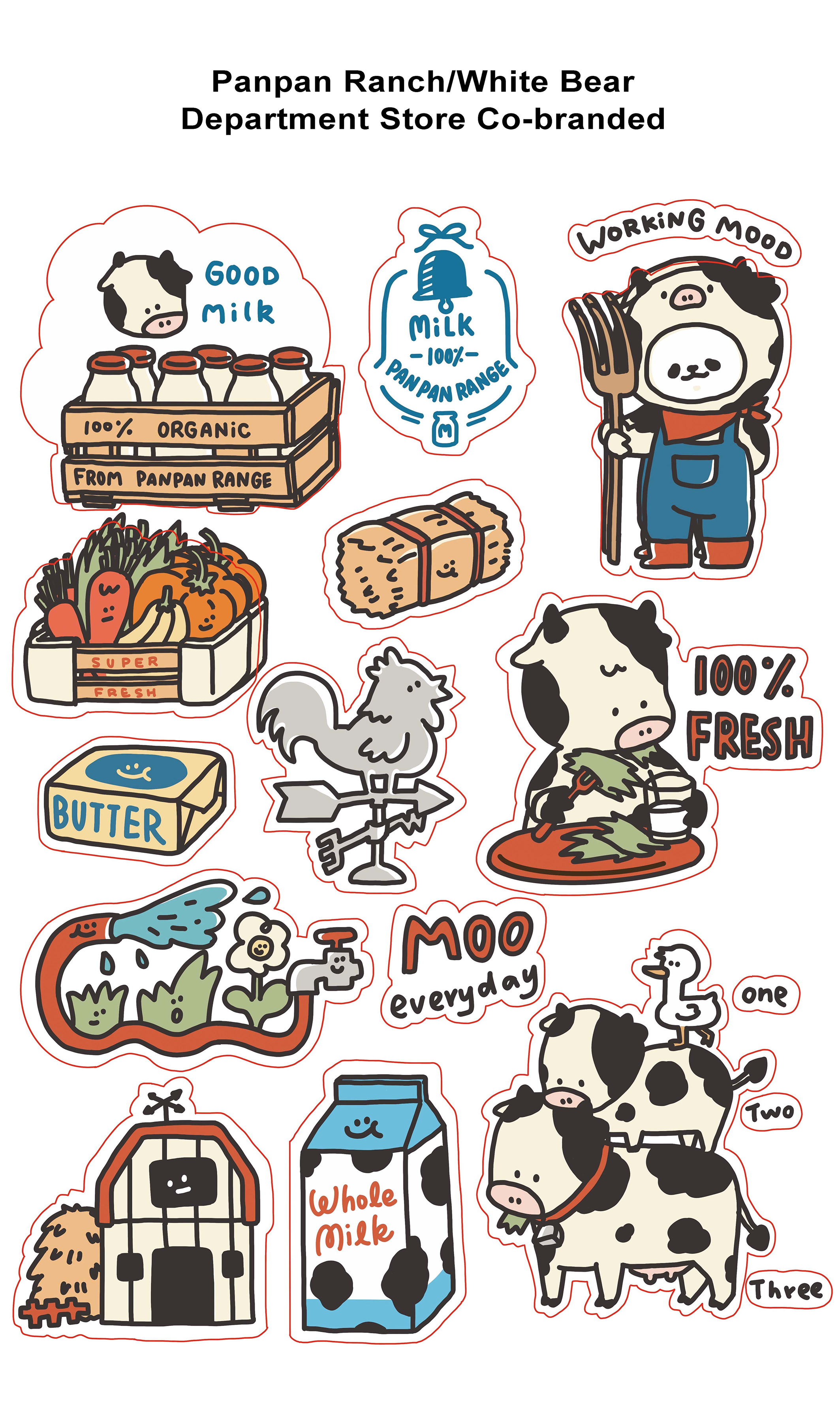 Animal Stickers - Cute A6 Decorative Decal Sheet by A Gator Life