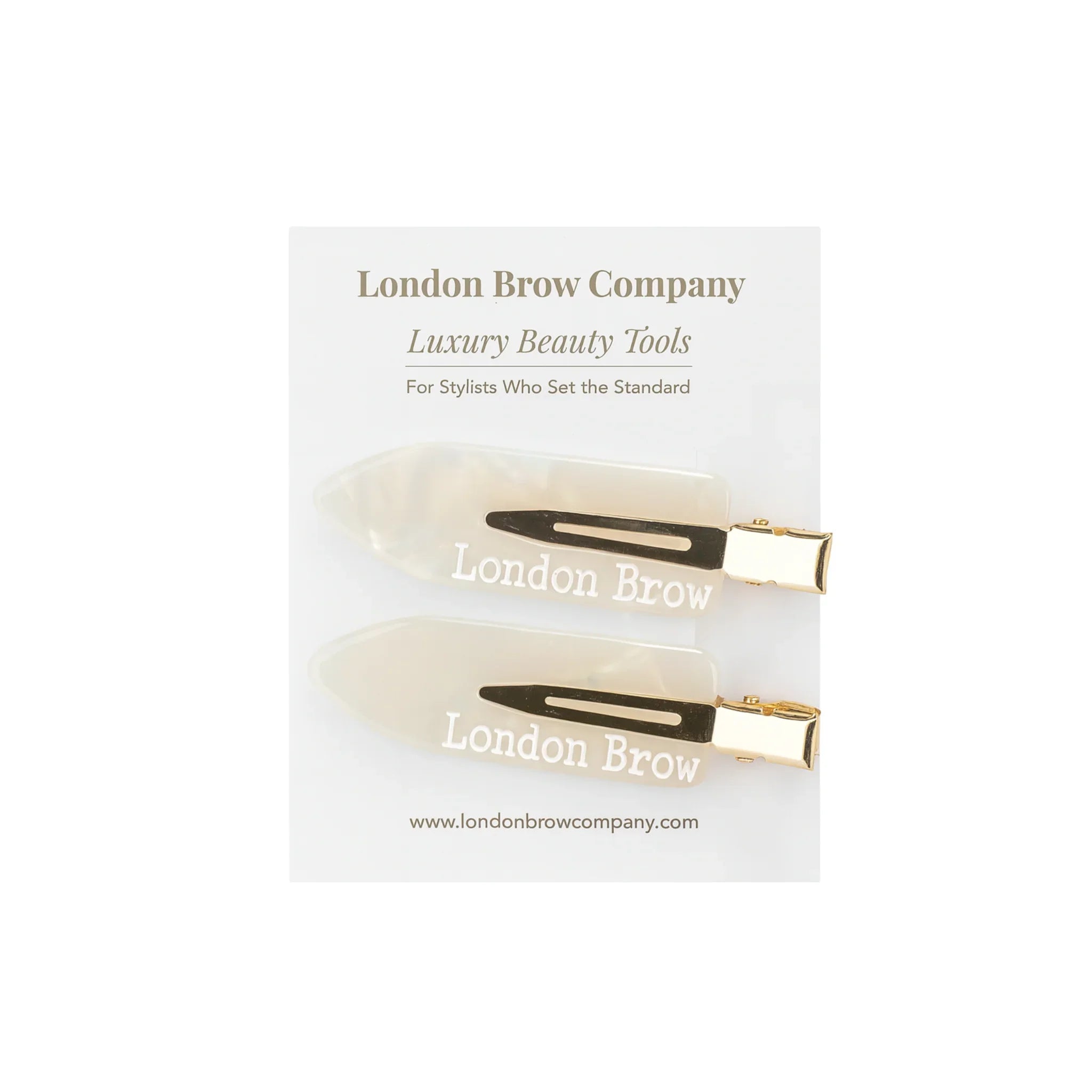 No-Crease Hair Styling Clips by The London Brow Company - 2 Pack