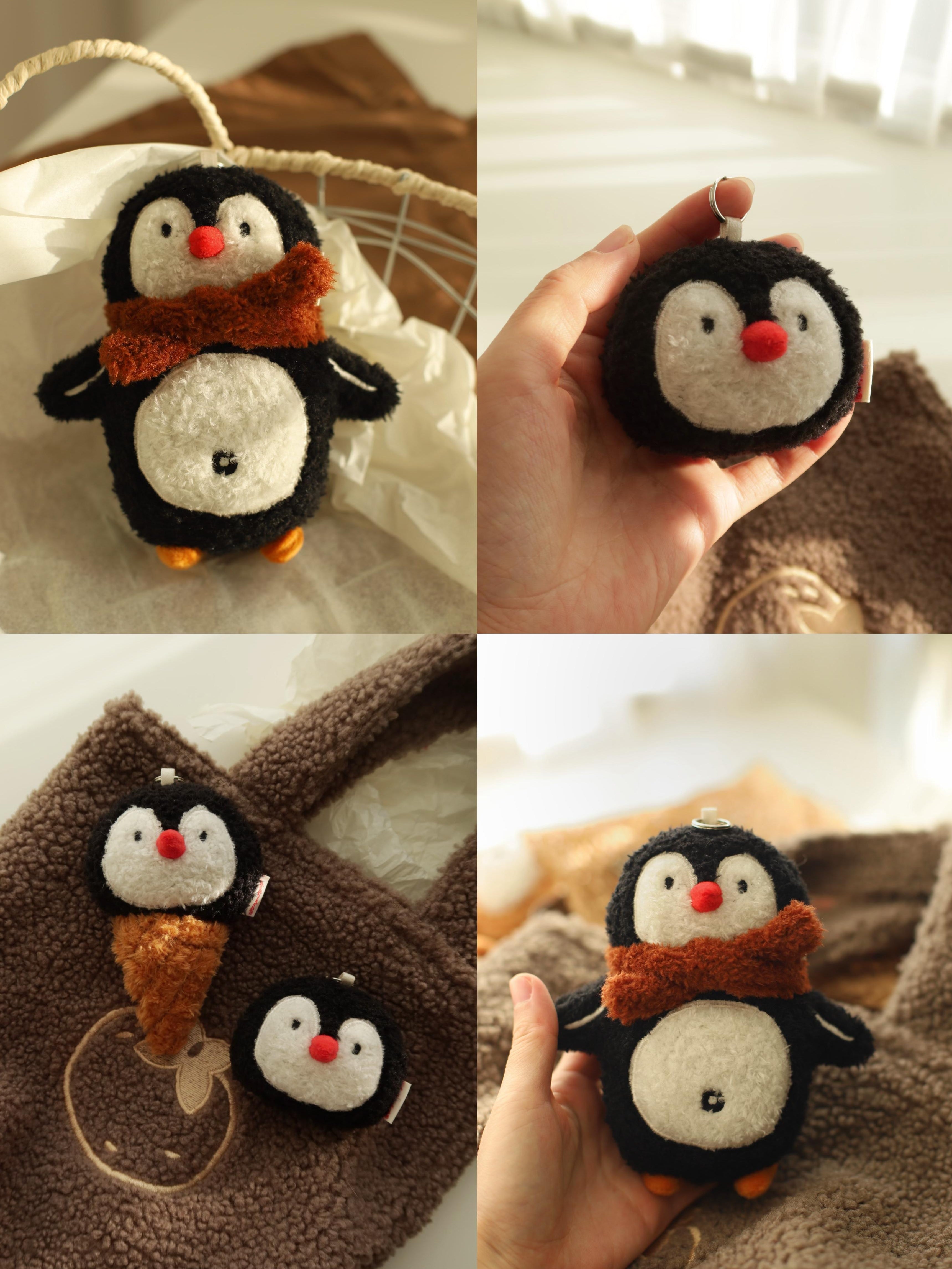 LuLuFun Studio Brown Bear Plush Bag Charm – Sherpa Teddy Bear Keychain