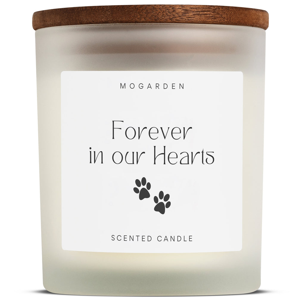 Mogarden Dog Memorial Candle – Vanilla Amber Soy Wax Pet Gift