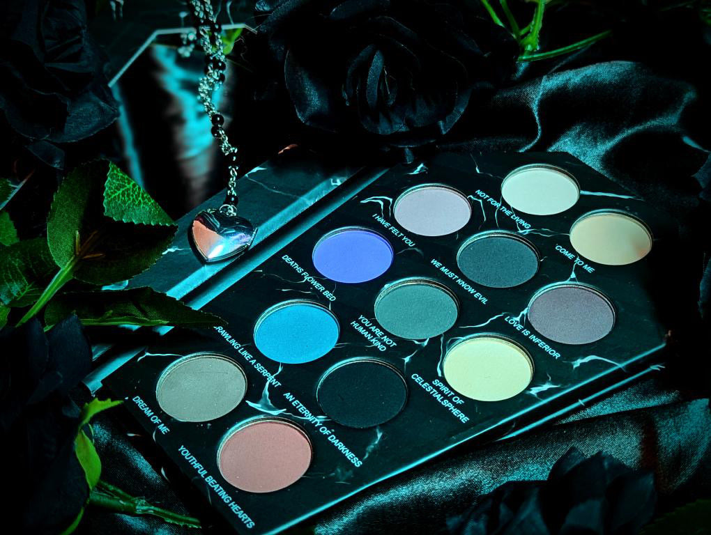 Radioactive Unicorn Nosferatu Palette – 12 Shade Matte Goth Eyeshadow