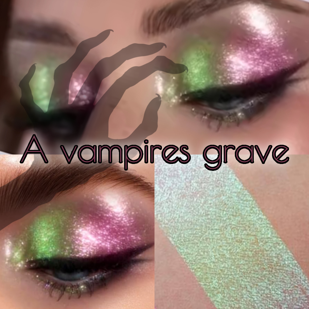 Radioactive Unicorn A Vampire’s Grave Silver Blue Duochrome Eyeshadow