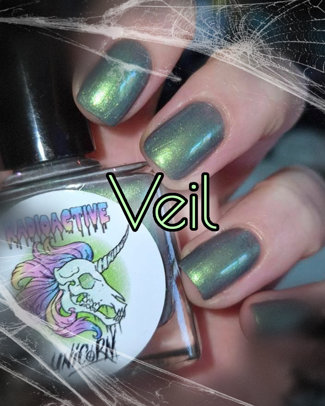 Radioactive Unicorn Veil Nail Polish – Lilac Green Duochrome Shimmer