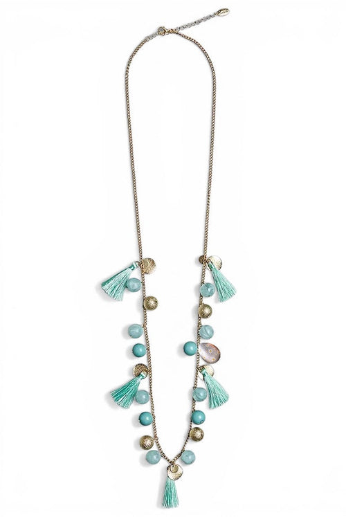 Louche Laura Tassel And Bead Necklace - Gold