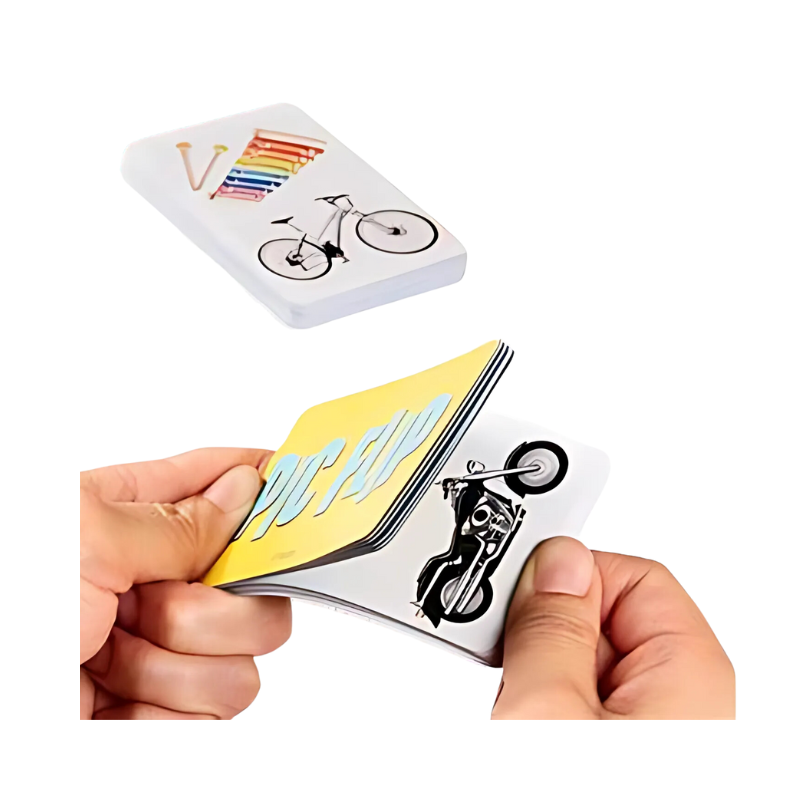 PoundFun Pic Flip Card Game - Fast-Paced Family Matching Game for Kids