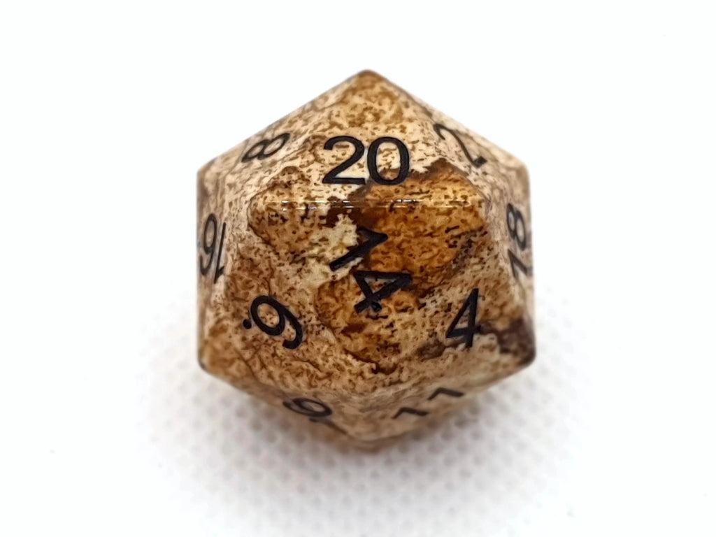 Picasso Jasper | Gemstone Dice | 7 Piece Set