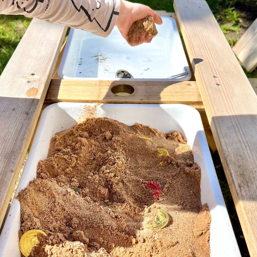 Kub Kids 3-in-1 Wooden Picnic Table With Removable Trays