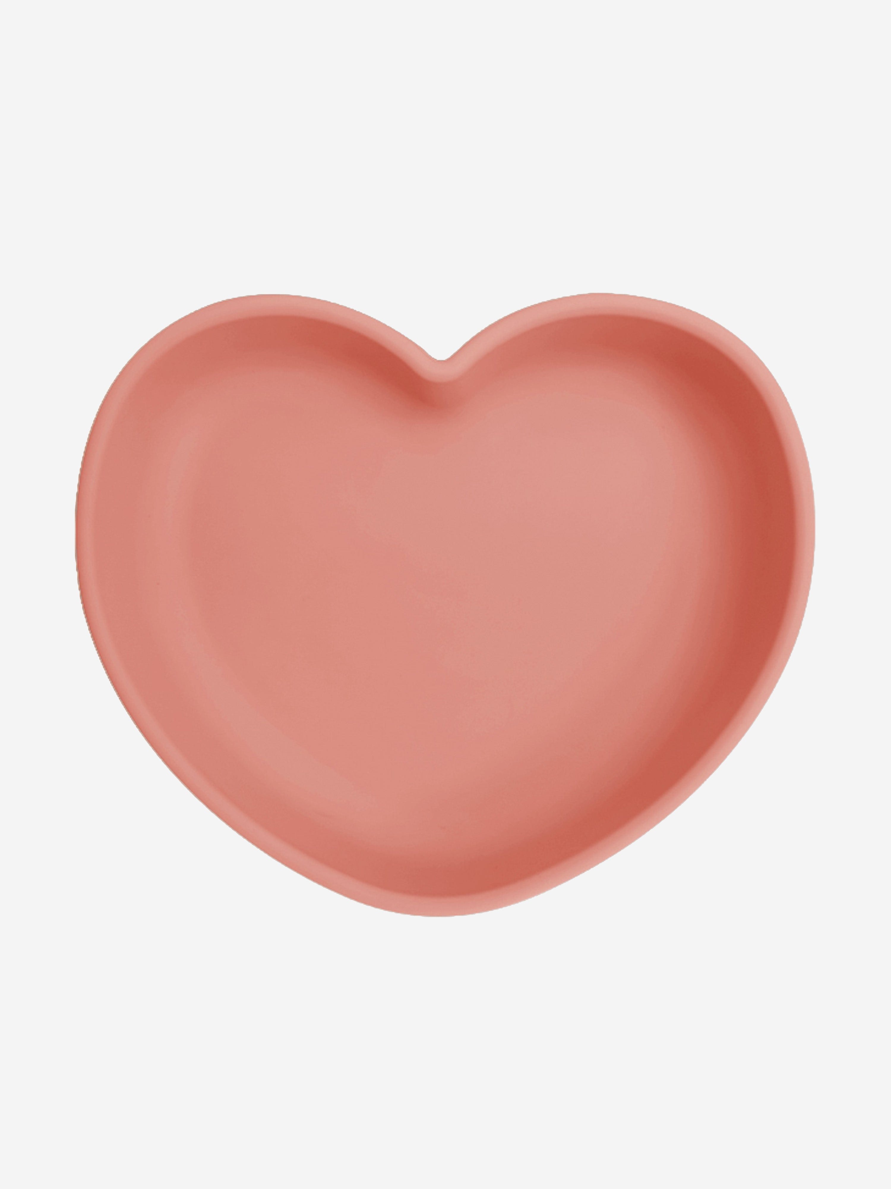 Bloom Bambini Silicone Heart Shaped Suction Plate for Babies - Pink