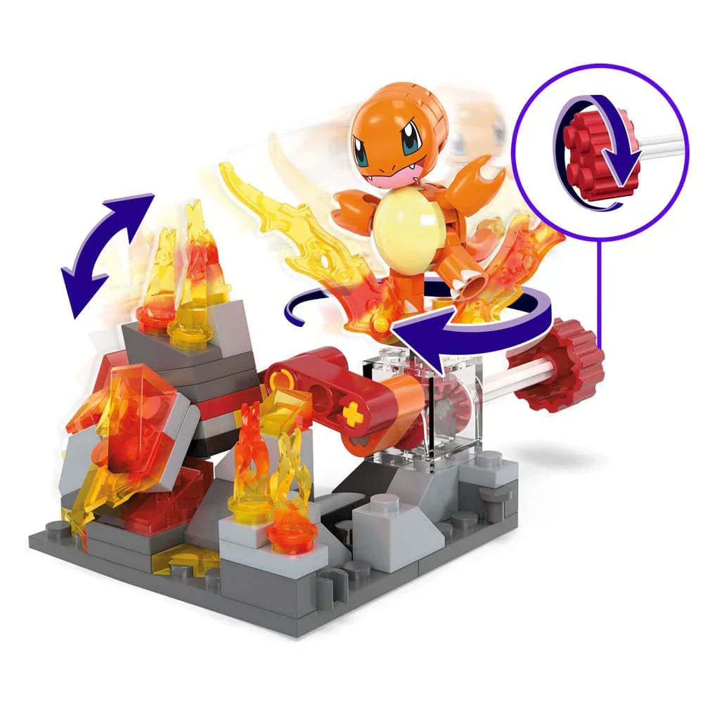 Mega Bloks Pokemon Charmander's Fire Spin Building Set - 81 Pieces