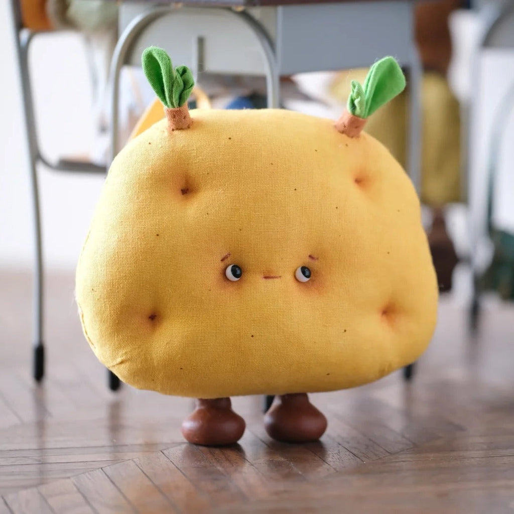 LuLuFun Studio Snowball Potato Plush Toy – 12 Inch Soft Stuffed Decor