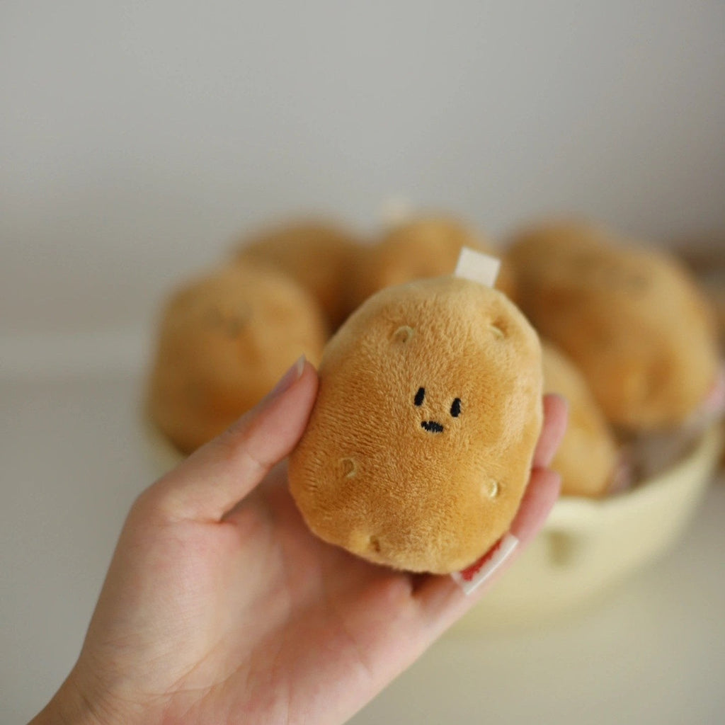 LuLuFun Studio Potato Plush Bag Charm – Soft Kawaii Keychain Accessory