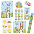 PoundFun Easter Pre-Filled Party Bag - 8 Piece Kids Party Favor Set