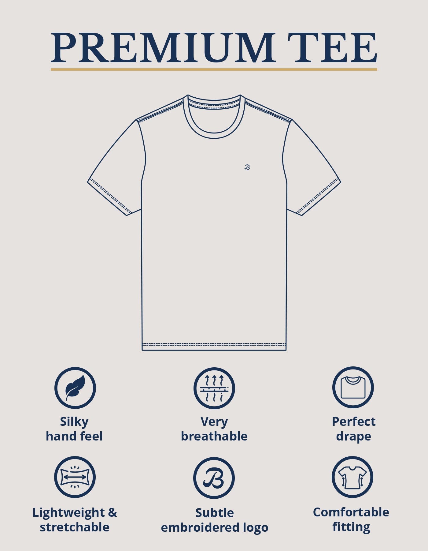 Maroon Premium Cotton Tee