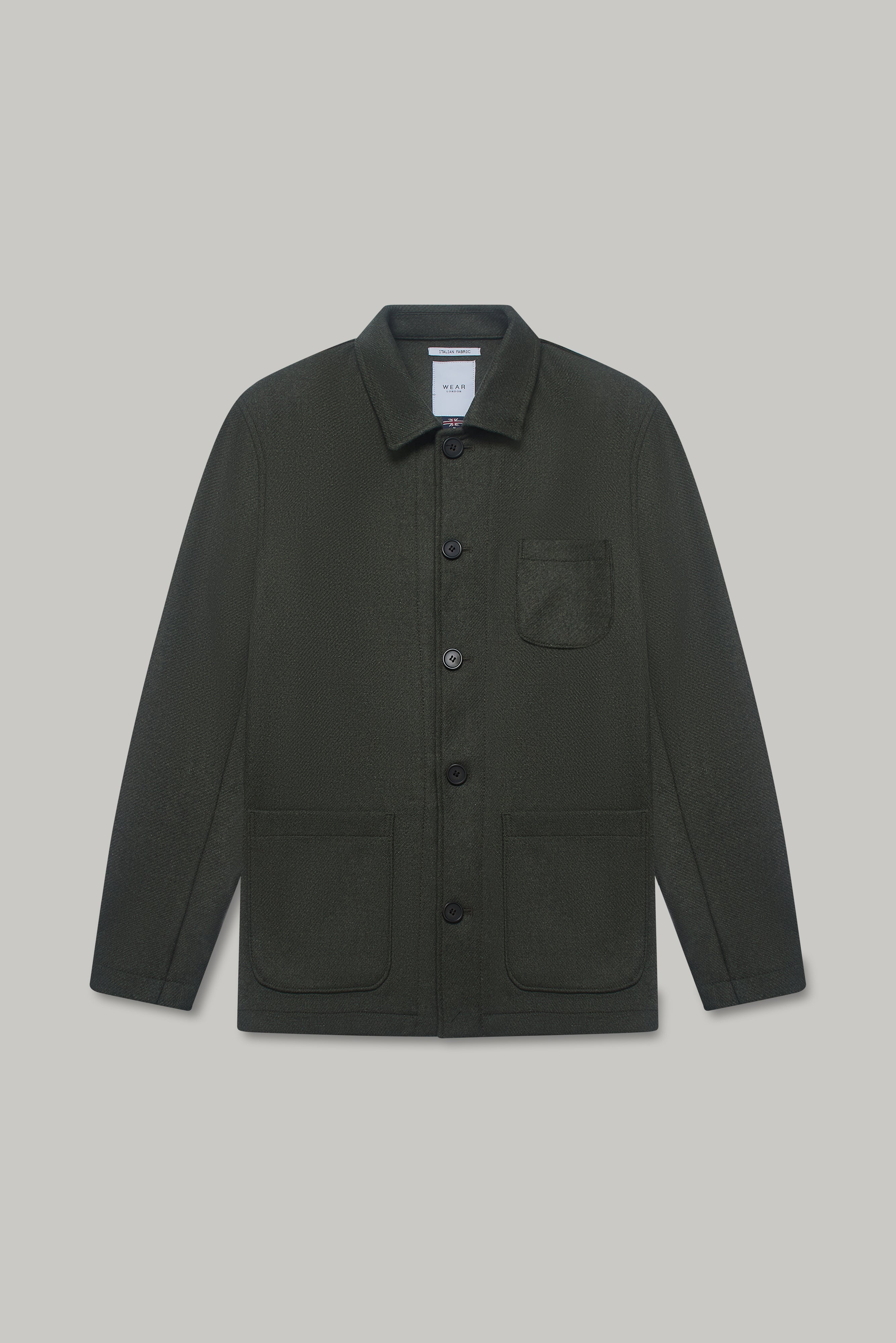 Chiltern Shacket Sleeve Lining - Birbo Twill Olive