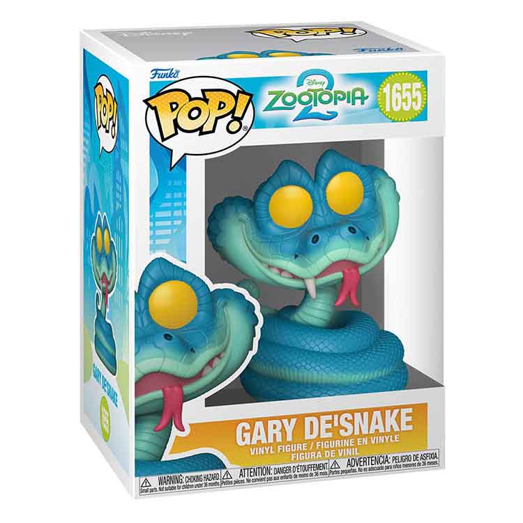 Funko Pop! Movies: Zootopia 2 – Gary De'Snake Vinyl Figure, 9cm