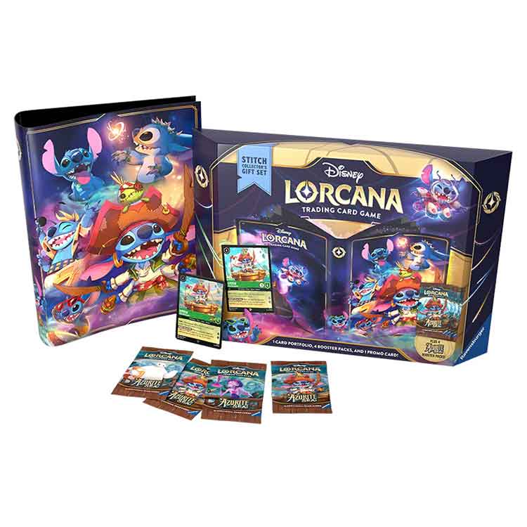 Disney Lorcana: Azurite Sea Stitch Collector’s Gift Set with Portfolio