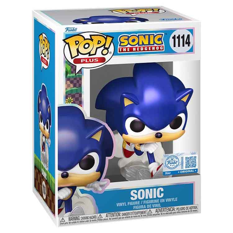 Funko Pop Plus: Sonic the Hedgehog - Sonic (Pearlescent) Vinyl Figure