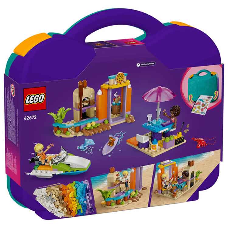 LEGO Friends 42672 Creative Beach and Travel Suitcase 2-in-1 Set