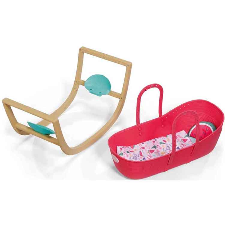Baby Born 3-in-1 Bassinet – Scandi Style Doll Cradle for 43cm Dolls