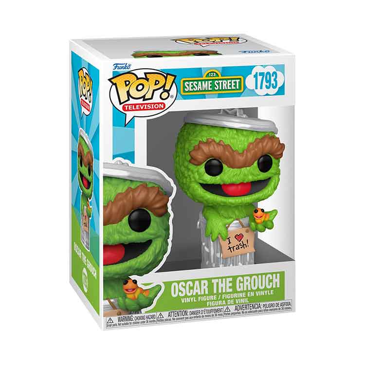 Funko Pop! Sesame Street Oscar the Grouch Vinyl Figure – 9cm