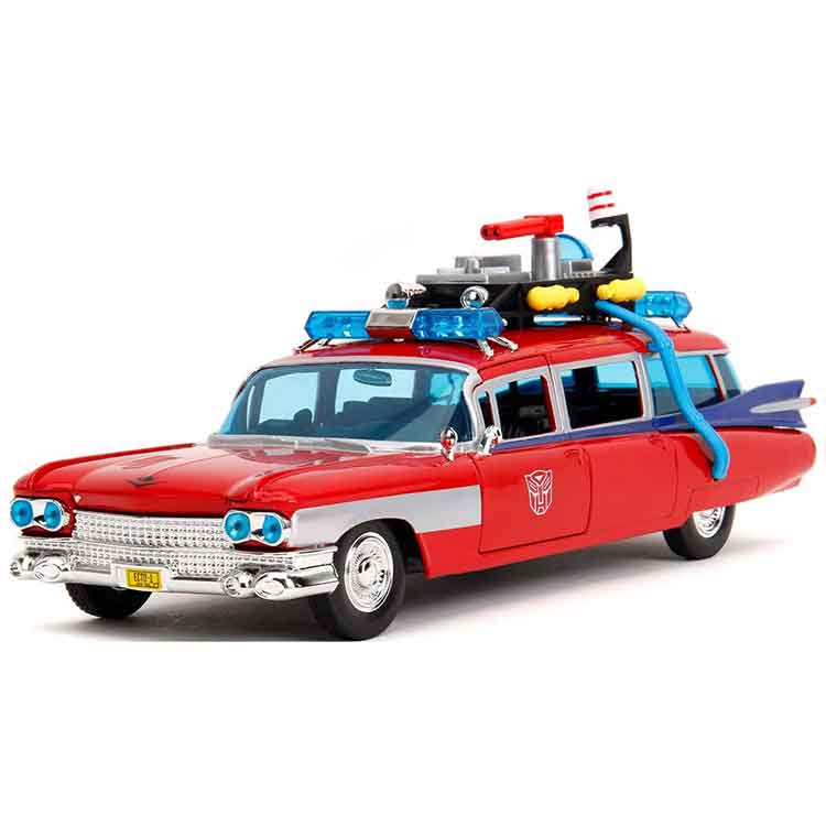 Ghostbusters Ecto-1 Transformers Mashup 1:24 Die-Cast Metal Vehicle