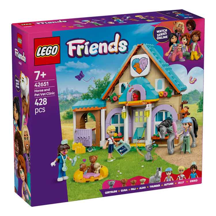 LEGO Friends Horse and Pet Vet Clinic 42651 Building Toy Set