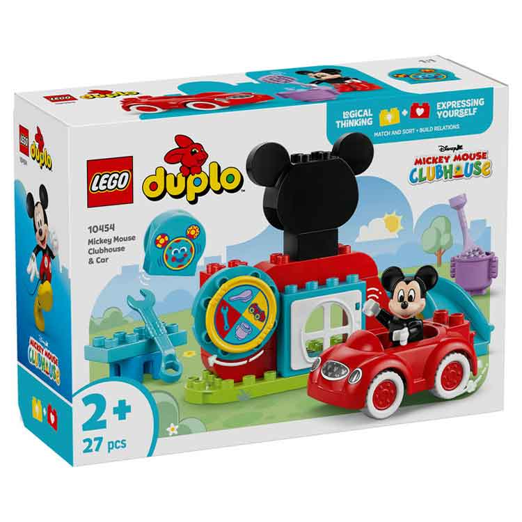 LEGO DUPLO Disney Mickey Mouse Clubhouse & Car Building Toy 10454