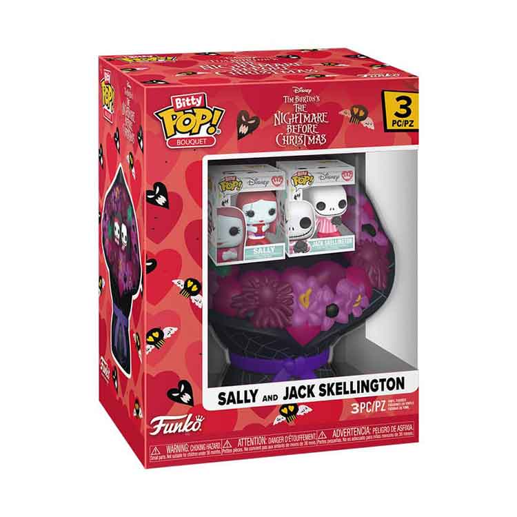 Funko Bitty POP! Bouquet: Jack & Sally Valentine Vinyl Figure 2-Pack